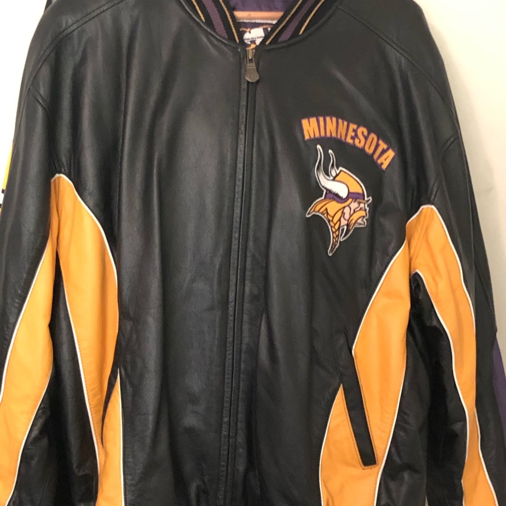 Minnesota Viking NFL Leather Jacket